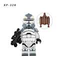 Miniatyrbild 2 av 5: 20pcs Star Wars Wooden Block Clone Trooper Figures 20pcs/set  +base Plate XP-328