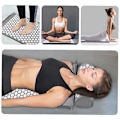 Miniatyrbild 4 av 5: Multi-use Relaxation And Massage Shiatsu Cushion And Pillow Set (grey) grey