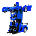 Miniatyrbild 3 av 4: Remote Controlled Car, 2 In 1 Transformer Robot Car, One Touch Transforming Remote Controlled Transformers Car & Robot Transformable, Car Toy Educatio