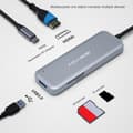 Miniatyrbillede 2 af 4: 5 I 1 Type C Hub Extender Dockingstation Usb Type-c Til Pc Laptop