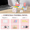 Miniatyrbild 4 av 5: Mini Pocket Sticker Printer, Bluetooth Wireless Portable Mobile Printer Machine Thermal Printer For Notes, Memo, Photo, Pocket Label Receipt Printer C option 3