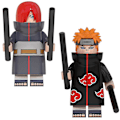 Pikkukuva 2 / 4: 8 kpl Ninja Minihahmoja Setti Lasten Leikkikalut Action Hahmo Anime Sankareita Minihahmo Syntymäpäiväjuhlalahjat Lapsille Pojille Tytöille
