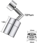 Miniatyrbillede 4 af 5: 720° Roterende Sprinkler Universal Stænktæt Vandhane Filter