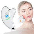 Miniatyrbild 1 av 5: Gua Sha Scraper Facial Massager Face Lifting Slimming Led Light Microcurrent Devices A10 white