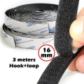 Miniatyrbild 1 av 5: 3m Tape 16mm Width Strong Self Adhesive Velcro Tape Hook And Loop Tape Fastener Sticky Home Diy Tools 3meters/roll
