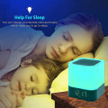 Miniatyrbild 4 av 5: Bedside Lamp With Alarm Clock Bluetooth Speaker Night Light Dimmable Rgb Color Changing Led Wireless Speaker Mood Light