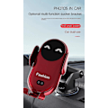Miniatyrbilde 5 av 5: Smart bil trådløs lader mobiltelefonholder automatisk sensor bilholder Red