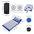 Miniatyrbild 3 av 3: Multi-use Relaxation And Massage Shiatsu Cushion And Pillow Set (grey) blue