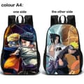 Naruto Dobbeltsidig Skolesekk Svart D