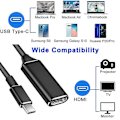 Miniatyrbilde 3 av 3: USB C til HDMI Adapter, 4K Type-C til HDMI Adapter