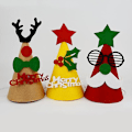 Miniatyrbillede 2 af 5: Julehatte Filt Julemandshat Jule Elf Filt Farverigt Hatsæt Julefrokosthatte - Julepynt til Hjemmet Julehatte 7 stk. mul