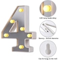 Miniatyrbillede 3 af 5: LED Marquee Bogstav Lys 26 Alfabet Lysende Bogstaver Skilt Perfekt Til Natlys Bryllup Fødselsdagsfest Julelampe Hjemmebar Dekoration B09 4