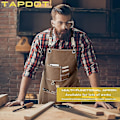 Miniatyrbild 5 av 5: Chef Apron, Adjustable Cross Back Canvas Apron,waterdrop Resistant Multipurpose