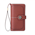 Miniatyrbild 1 av 4: Women's Wallet Soft Leather Designer Tri-fold Multi-card Organizer Women's Clutch, Large, Card Holder Wallet (red-brown)