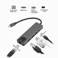 Pikkukuva 5 / 5: 4k 5 in 1 USB Type C -keskitinadapteri Mac Book Pro Thunderbolt 3 USB-C -laturille PD