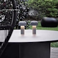 Miniatyrbilde 2 av 4: Mushroom Bordlampe Bærbar USB-lading Touch Bordlampe, hvit