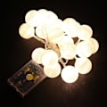 Miniatyrbillede 1 af 4: 2,3 meter 20 LED bomuldskugler lyskæde soveværelsesdekorationer fe-lampe