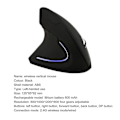 Miniatyrbild 2 av 4: Usb Mouse Play Play 1600dpi 2.4ghz Wireless Vertical Ergonomic Pc Mouse For Left-hander C