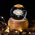 Miniatyrbild 1 av 4: Music Box 3d Crystal Music Boxes , Luminous Rotating Ball Musical Box Dimmable style 3