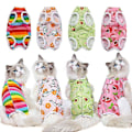 Miniatyrbillede 1 af 2: Katte Sterilisationstøj Efter Operation Frugt Serie Fire Sæsoner Kæledyrstøj Rainbow L back length 35cm