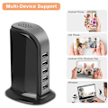 Miniatyrbilde 2 av 5: HD 4K Mini Wifi Lader Kamera Skjult Sanntids Overvåking Bevegelsesdeteksjon Loop-opptak EU Plug