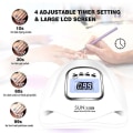 Miniatyrbilde 2 av 4: Ny UV Gel Neglelakk Lampe 168w LED Lampe Neglelys Rask Negletørker EU-White