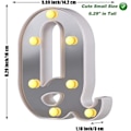Miniatyrbillede 3 af 5: LED Marquee Bogstav Lys 26 Alfabet Lysende Bogstaver Skilt Perfekt Til Natlys Bryllup Fødselsdagsfest Julelampe Hjemmebar Dekoration B09 Q