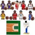 Miniatyrbild 1 av 4: Nba Basketball Court Building Blocks Star Jordan Kobe Minifigure Puppet Ornament Building Blocks C