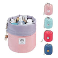 Miniatyrbild 4 av 4: Large Capacity Multifunctiona With Drawstring Cylinder Multiple Pockets Cosmetic Bags