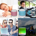 Pikkukuva 2 / 2: Kannettava langaton kaiutin USB U -levyportilla ja muistikorttipaikalla LED-stereokaiutin Subwoofer-audiosoitin Sound Box (pinkki)