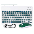 Pikkukuva 1 / 2: Pieni langaton Bluetooth-yhteensopiva näppäimistö ja hiiri, langaton näppäimistö- ja hiirisetti kotiin, toimistoon White-mouse 7 inch