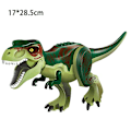 Miniatyrbild 1 av 3: Jurassic Dinosaur World Series Building Blocks Triceratops  Big Figures|blocks Green tyrannosaurus rex