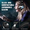 Miniatyrbillede 3 af 3: Stereo PC Gaming Headset med Støjreducerende Mikrofon til PS4 PS5 Xbox Series K5