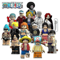 Miniatyrbillede 1 af 4: 15 stk. One Piece Luffy, Jobana Mesabo Robin Shanksbrook Samlet Byggeklods Minifigur Legetøj