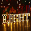Miniatyrbillede 5 af 5: LED Marquee Bogstav Lys 26 Alfabet Lysende Bogstaver Skilt Perfekt Til Natlys Bryllup Fødselsdagsfest Julelampe Hjemmebar Dekoration B09 1
