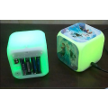 Miniatyrbild 2 av 3: Coscelia Panda Panda Alarm Clock Led Colorful Color Changing Square Clock Student Gift Creative Alarm Clock-style 18