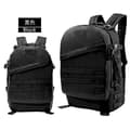 Backpack army fan mountaineering hiking bag shoulder length 3d attack   tactics Black