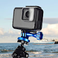 Miniatyrbillede 5 af 5: Tripod Adapter Aluminium, Gevindmonteringsadapter til Actionkameraer Blå