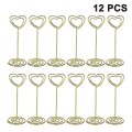 Miniatyrbild 1 av 4: 12pcs Tall Place Table Holder With Heart Shape Photo Picture Memo Clips