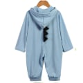 Miniatyrbillede 2 af 3: Nyfødt Spædbarn Baby Dinosaur Hætte Romper Jumpsuit Pyjamas Nattøj Blue 3 Months