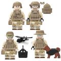 Miniatyrbild 4 av 4: Seals Minifigures With Weapons And Inserted Building Blocks Toy 12pcs