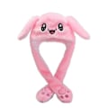 Miniatyrbild 1 av 2: Rabbit Hat Ear Moving Jumping Hat Funny Bunny Plush Hat Cap Pink