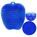 Miniatyrbild 4 av 4: Larger Shower Foot Scrubber Mat With Non-slip Suction Cups- Cleans, Smooths, Exfoliates And Massages Your Feet Without Bending, Foot Circulation And S Blue