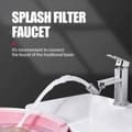 Miniatyrbild 2 av 5: Universal Kitchen Plastic 720 Rotatable Splash Filter Faucet Sprayer Head Flexible Bathroom Tap Extender Adapter Foam Nozzle