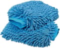Car Wash Mitt 2 Pack Large Size Microfiber Wash Mitt Winter Light Blue Light blue
