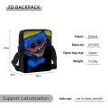 Miniatyrbillede 3 af 5: Poppy Playtime Rygsæk & Madkasse Børn Skoletaske 3 stk. Studenter Rygsæk, Madkasse, Penalhus | Gamer Merchandise Only satchel