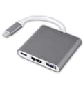 Pikkukuva 1 / 3: 3-in-1 Adapteri USB Type C Hub USB-C Telakka