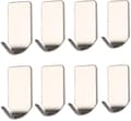 8 Pieces Bathroom Self Adhesive Towel Hooks Kitchen Waterproof