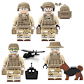 Miniatyrbild 5 av 5: Seals Minifigures With Weapons And Inserted Building Blocks Toy 12pcs