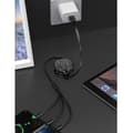 Miniatyrbillede 4 af 4: 3-i-1 Udtrækkelig Micro Usb Type-c 3a Hurtig Opladerkabel Til Iphone Android Red